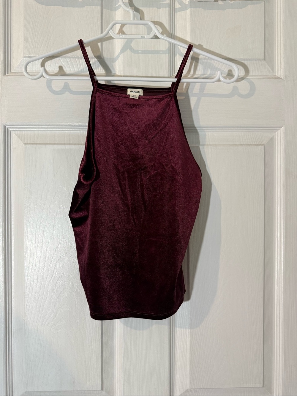 Garage Womenβs Burgundy Halter Camisole